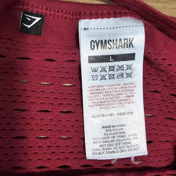 Gymshark Energy + Seamless Loose Vest - Beet Red Size L - Picture 5 of 8